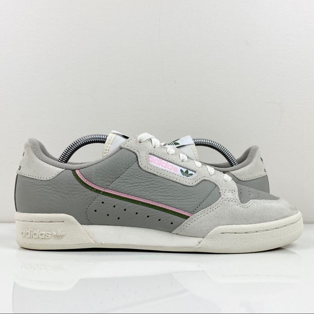 Adidas Originals Continental 80 Sesame Gray Women's Athletic Shoes Size 10.0